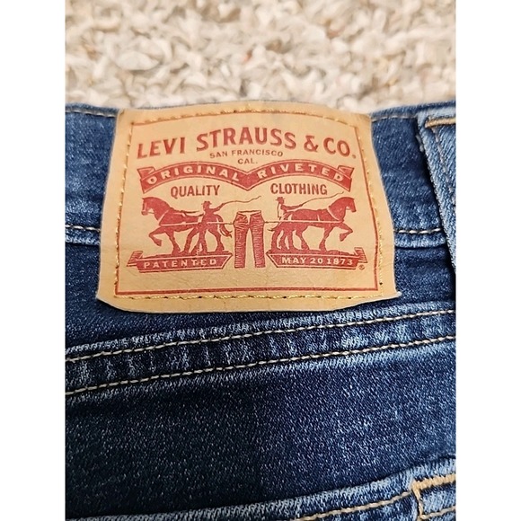 Levi's 29 Boyfriend Jeans Blue Denim Stretch Women's Fits 30x27 - Picture 6 of 15